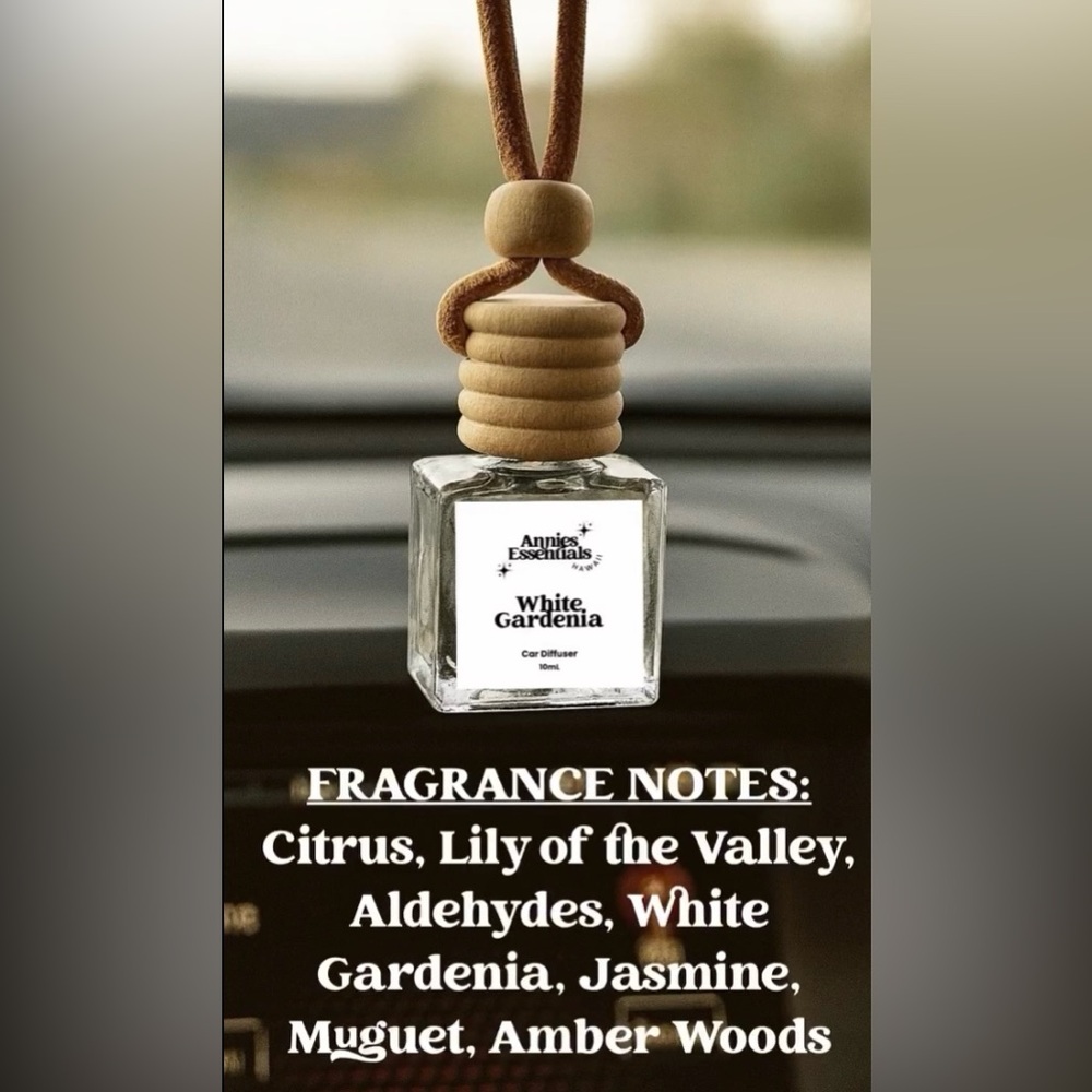White Gardenia Car Diffuser🐻‍❄️